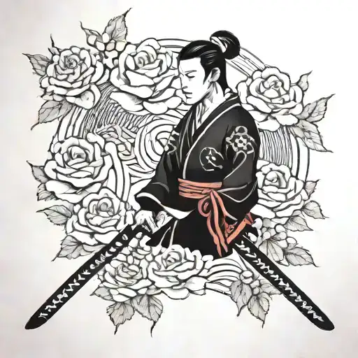 Samurai And Rose