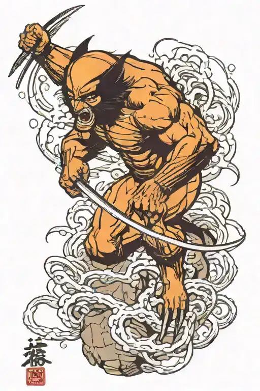 Wolverine Hunting Its Prey