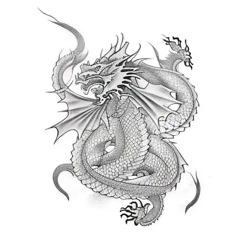 Dragon Wraped Around Arm