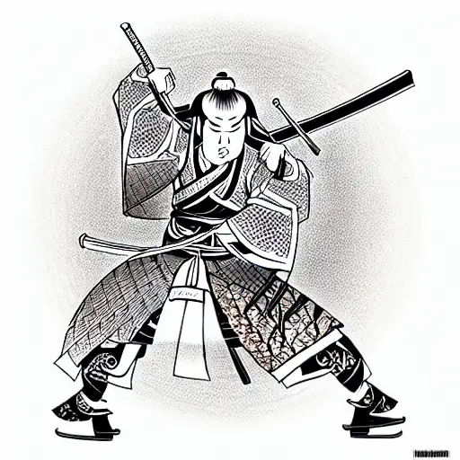 Samurai With Katana