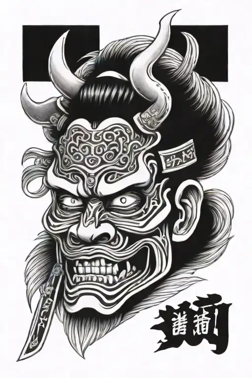 Samurai Killing Demon Mask