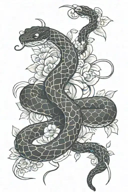 Poisionus Snake Injecting Venom Into Apple