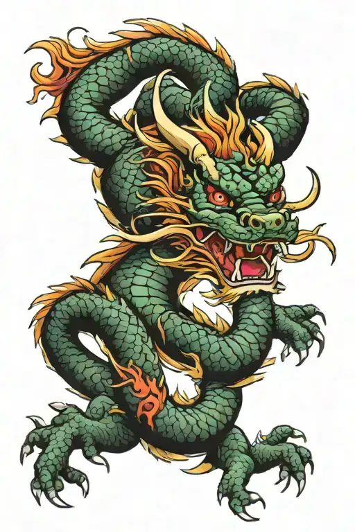 Dragon Around Forearm