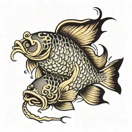 Vtbayslnp Initials In Coy Fish