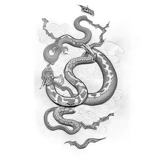 Ace Of Spades And A Snake