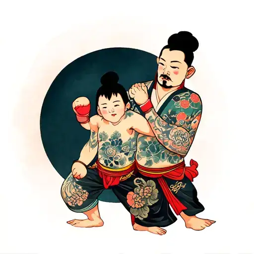 Boxing Pere And His Deceased Son