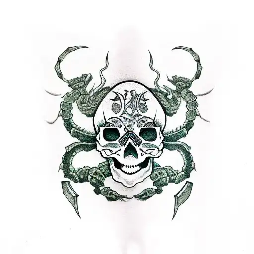 Skull With Scorpion Inside