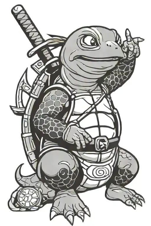 Squirtleas A Naruto Ninja Tattoo Design