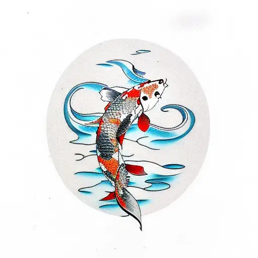 Koi Fish Surfing