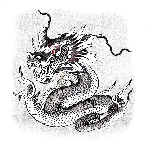 Yakuza Dragon And Wawe