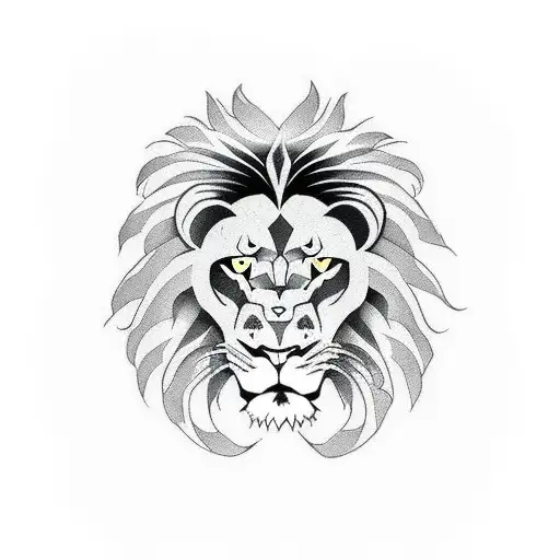 Football Anime Lion Warrior