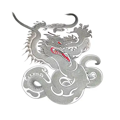 Ox With A Dragon And A Rat And A Snake And A Tiger