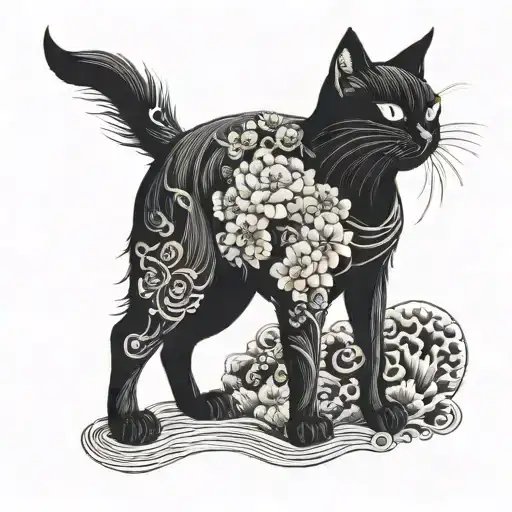 All Black Cat By Itself