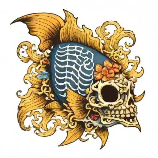 Deep Sea Fish Skeleton