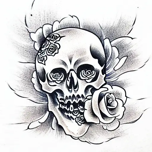 Skull And Roses