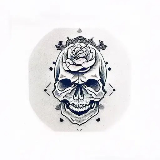 Skull With Depression