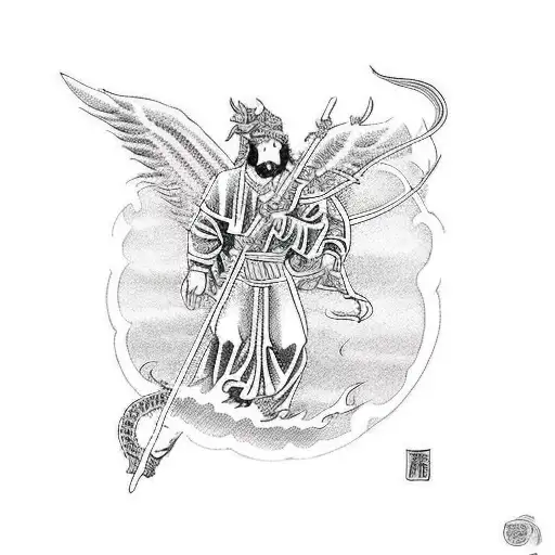 Saint Michael Slaying The Dragon