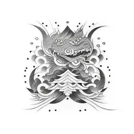 Japanese Black And Grey Sleeve