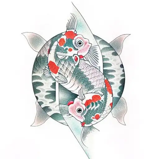 Koi Fish Two Souls In A Fishbowl Pink Floyd