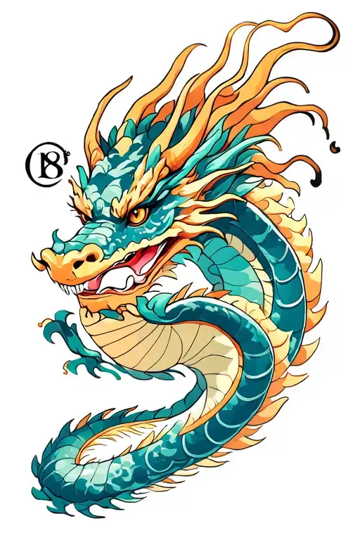 Earth Dragon With Number 18