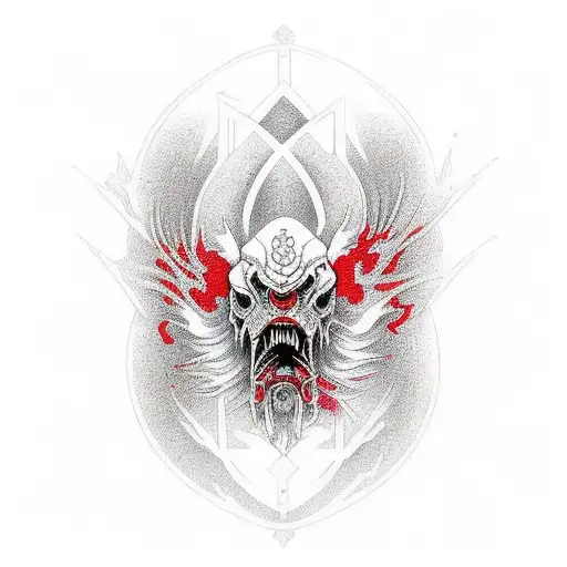 Cyklops Skul Red Blod Water