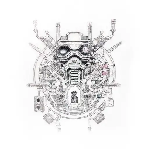 Cyberpunk Circuit Board