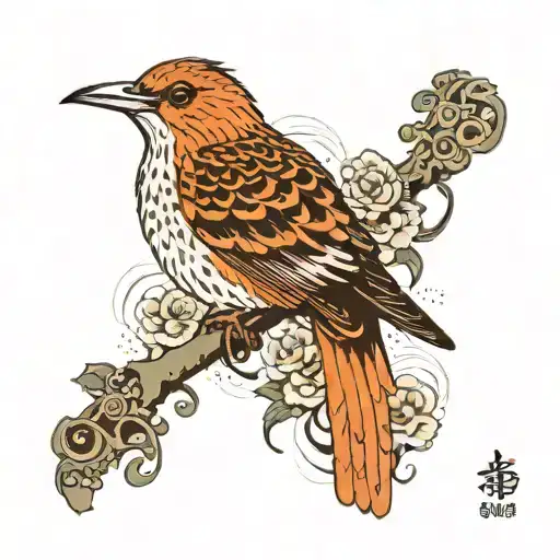 Hunington Bird With Vintage Key