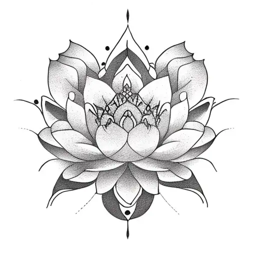 Lotus Flower Unalome