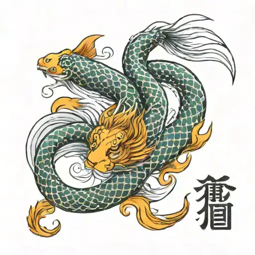 Lion Snake Pheonex Dragon Koi Fish