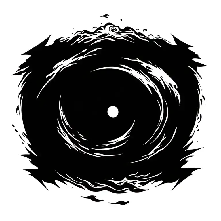 Xxung Around Is The Swirling Water In The Middle Is The Eye