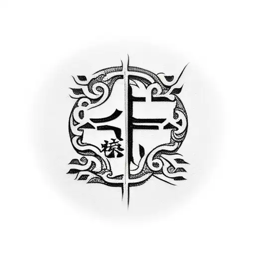 Chinese Stamp Love Symbol