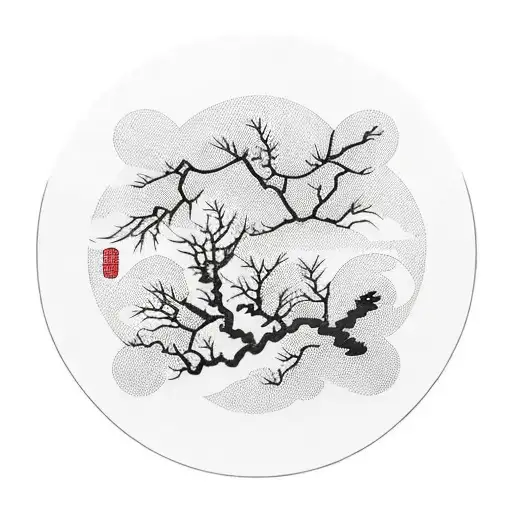 Tree Branches In A Circle