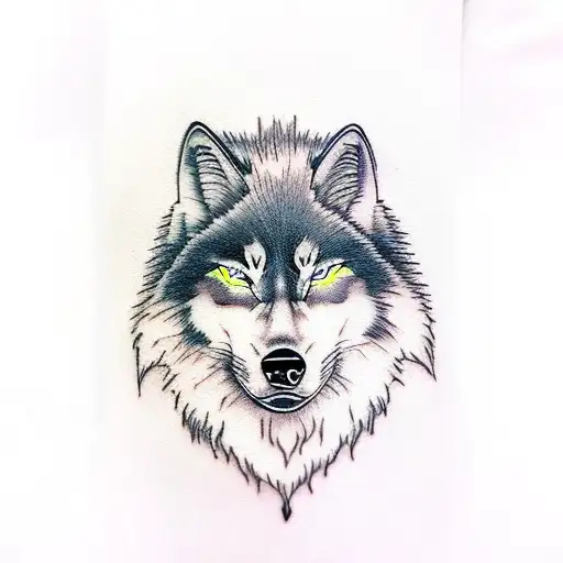 Half Face Sasuke Half Wolf