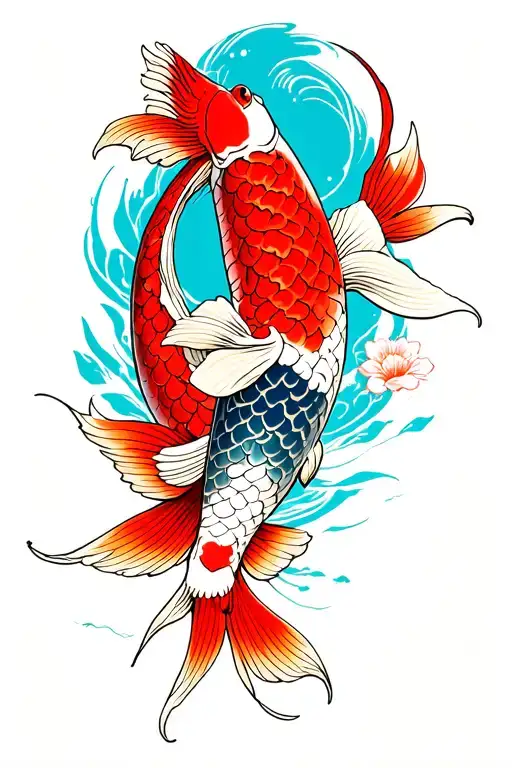 Japanese Traditional Koi Leg Sleeve