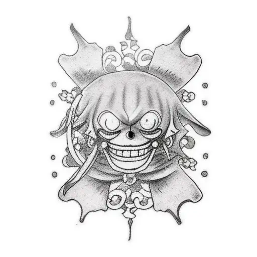 One Piece Anime Tatoo Spinal