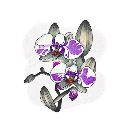 Orchid Branch In Bloom