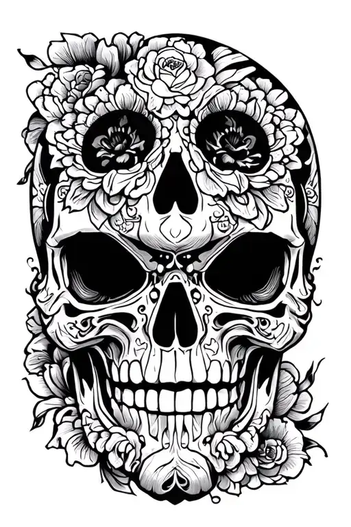 Skull Hard Shading Its Face