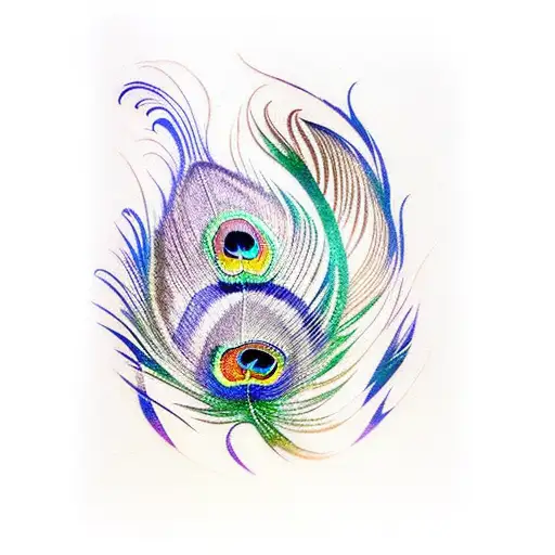 Peacock Feather With And Eye