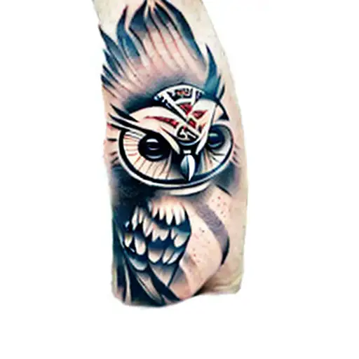 A Tribal Tattoo Boruca Owl