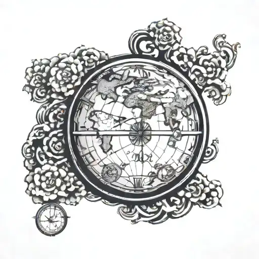 Globe With Time