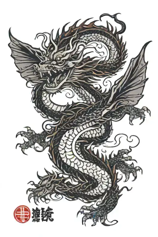 Red Dragon Flying Japan