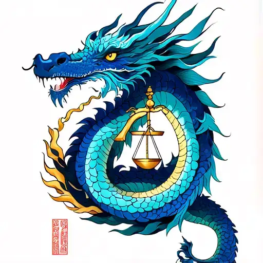 Azure Dragon And Libra Zodiac Sign