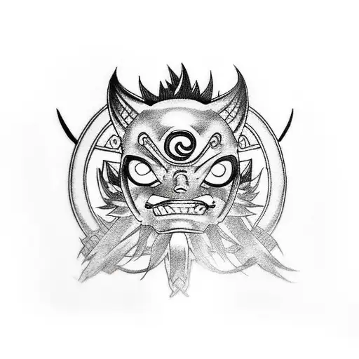 Sleeve With Mask With Eyes From Naruto