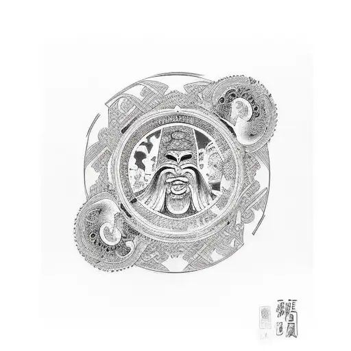 Circle With A Man Dancing Inside