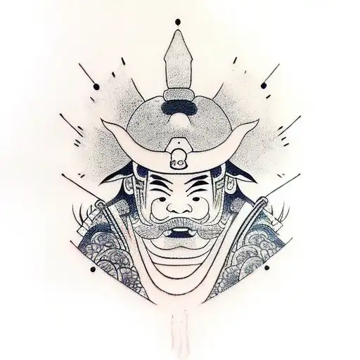 Samurai Covering An Eye