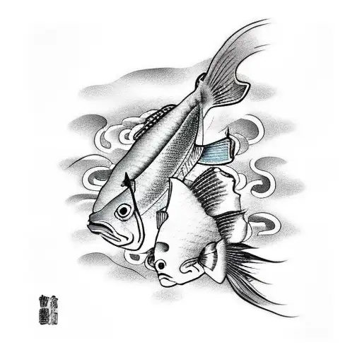 Fish Swimming Upriver