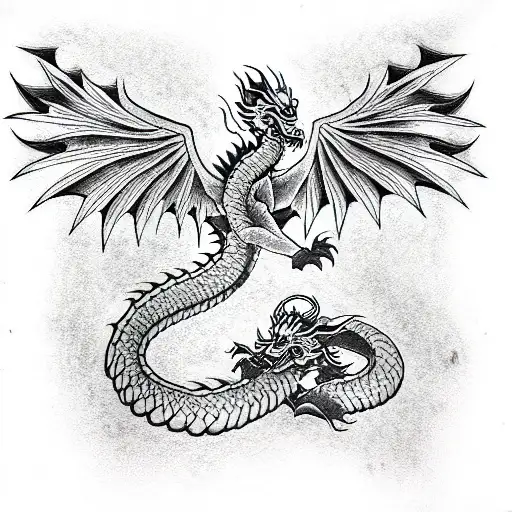 Dragon With Wings