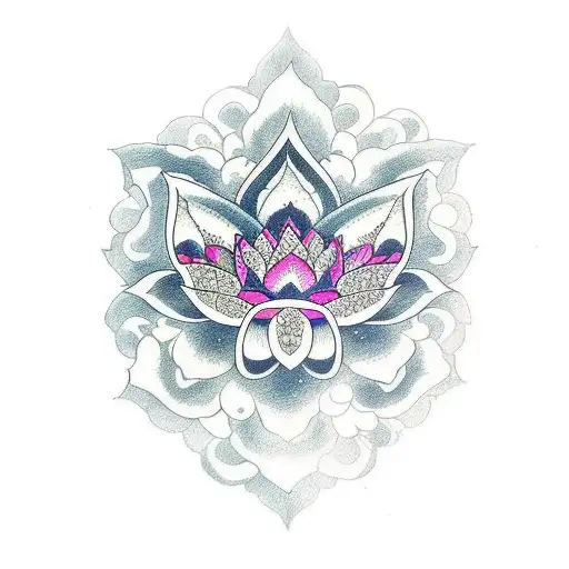 Lotus With Shades Behind