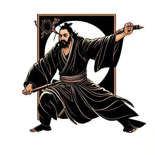 Orthodox Christian Monk Fighting Sin