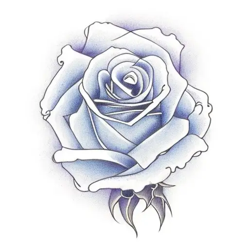 Purple Rose With A Horse Coming Out Of It